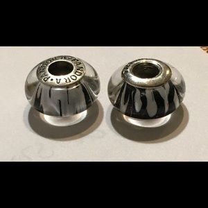Pandora zebra Muranos set of 2 790938